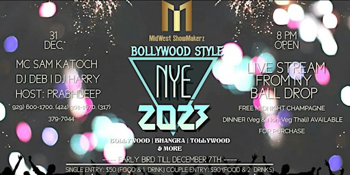 New Years Night “Bollywood Style” by MidWest ShowMakerz promotional artwork